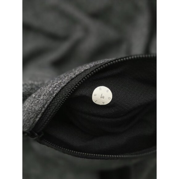 Lululemon Pace Rival Crop Ankle Heathered Black Leggings Women's Sz 4 - Picture 8 of 9